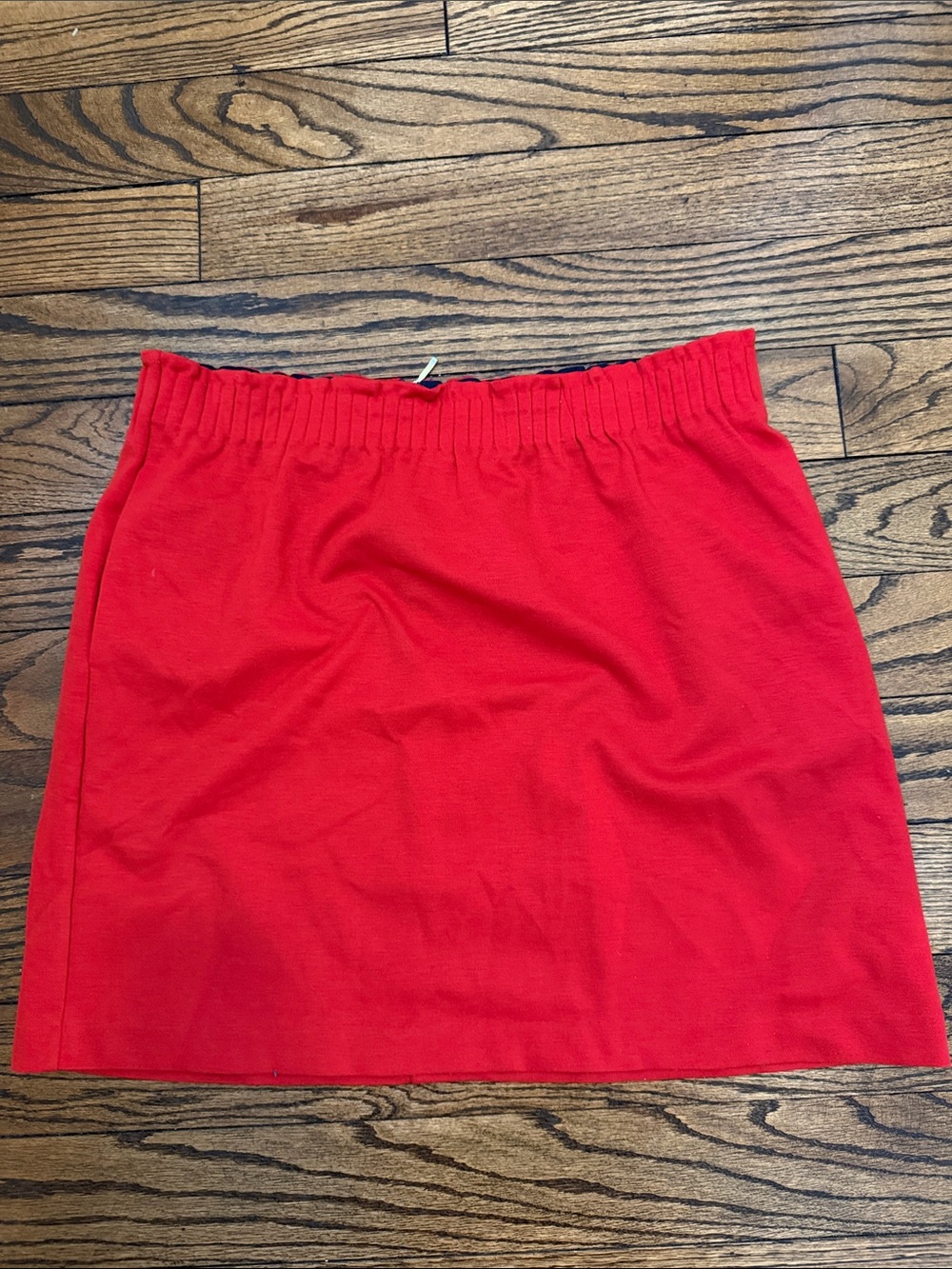 Tommy Hilfiger Women's Red Elastic Waist Mini Skirt
